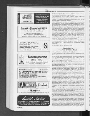Dankesworte von Frau Christine Kruck