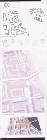 Informations- und Begegnungszentrum an der Stadtbrücke, Frankfurt/Oder Schinkelwettbewerb 2006: Lagepläne, Modellfoto