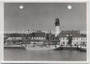 Pillau in Ostpreußen, Leuchtturm am Hafen