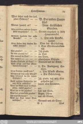 B. Das andere Haupstück.
