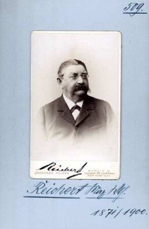 Reichert, Max Wilhelm, Zentrum