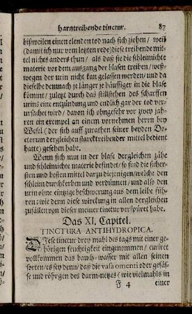 Das XI. Capitel. Tinctura Antihydropica.