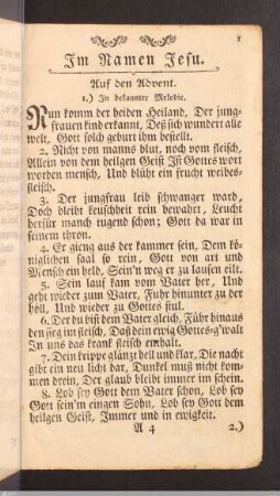 Advents-Lieder.