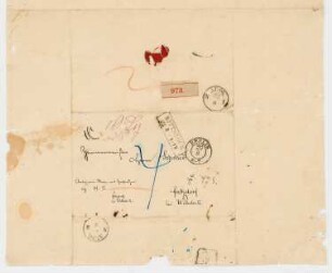Gutshaus Drewen: Brief von Martin Gropius an den Bauherrn Gustav Brandt von Lindau