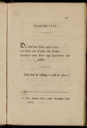 Hausmittel
