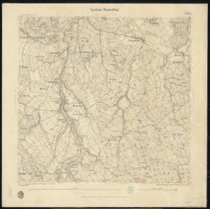 Äquidistantenkarte 103 : Section Rosenthal, 1888 : Section Rosenthal. - 1:25000. - Leipzig: Giesecke & Devrient, 1888. - 1 Kt.
