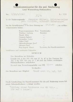 Keppeler, Wilhelm