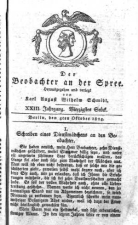 40. Stueck, 4. Oktober 1824