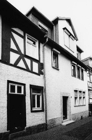 Wohnhaus, Fachwerk; Gelnhausen, Pfarrgasse 6