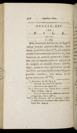 Sectio XXV. De Bile