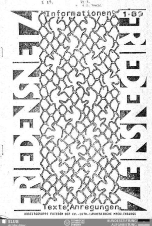 1989,1: Friedensnetz : Informationen, Texte, Anregungen