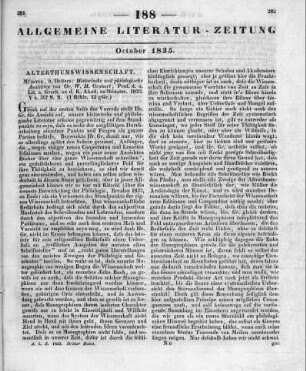 Grauert, W. H.: Historische und philologische Analekten. Münster: Deiters 1833