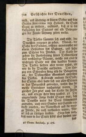 724-728, Die Tuerken saeumten sich auch nicht, den ...
