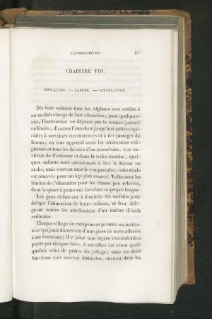 Chapitre VIII. Éducation.- Langue.- Littérature.