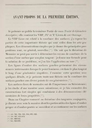 Avant - Propos de la Première Édition.