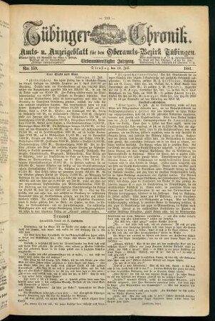 12. Juli (Nro. 159) - 17. Juli (Nro. 164)