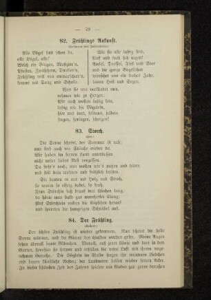 82. Frühlings Ankunft.