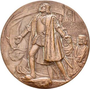 Preismedaille der Weltausstellung in Chicago für das Unternehmen Kast & Ehinger in Feuerbach, 1893