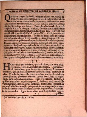 Notitia de hospitali et sacello S. Annae prope et extra muros Helmstadii