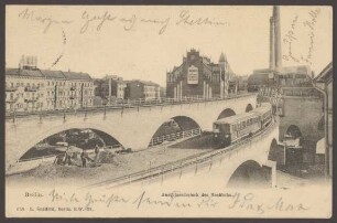 Ansichtskarte "Anschlussdreieck der Hochbahn"