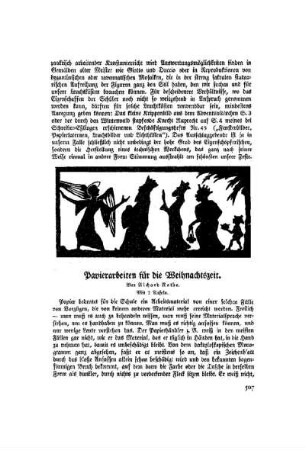 Papierarbeiten für die Weihnachtszeit