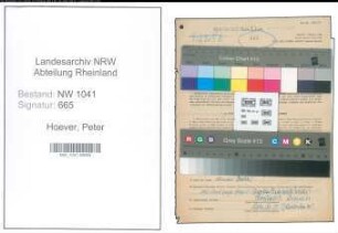 Entnazifizierung Peter Hoever , geb. 15.07.1887 (Konditor)