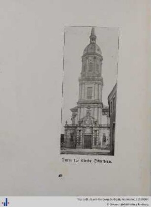 Turm der Kirche Schuttern.