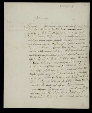 Nr. 25: Brief von Karl Otfried Müller an seinen Vater, Ohne Ort, 16.8.1819