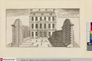 Le Grand Marot, Bl. 75: Veüe du dedans d'vne maison apartenant a l'hostel Dieu de Paris sçize rüe St. Dominique [...]