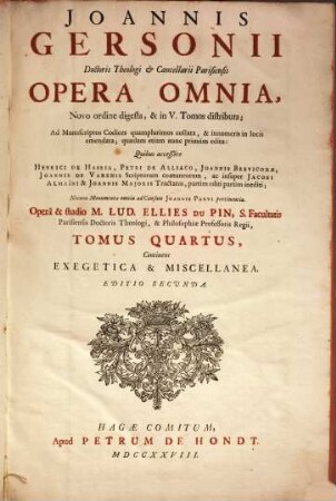 Ioannis Gersonii Opera omnia, 4