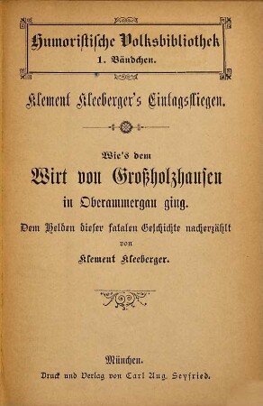 Eintagsfliegen, 1