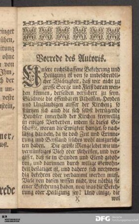 Vorrede des Autoris.