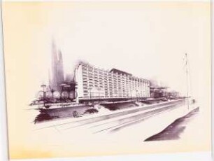 Unbekanntes Projekt (Hotel): Perspektivische Ansicht