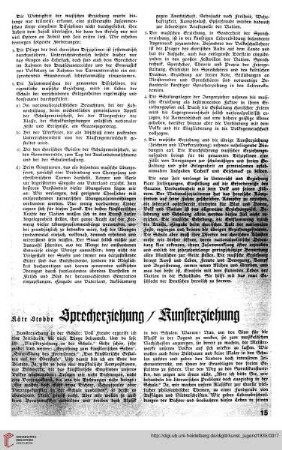 N.F. 15.1935: Sprecherziehung/ Kunsterziehung
