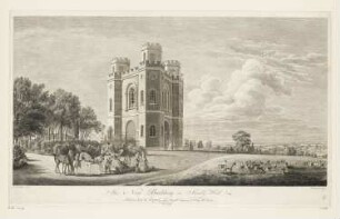 The New building on Shrubs Hill, Blatt 8 der Folge "Eight Views of Windsor Great Park"