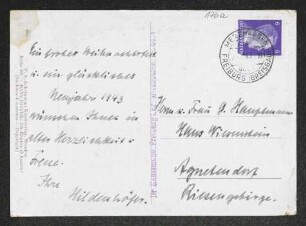 Brief von Hermann Haussmann und Hildegard Haussmann an Gerhart Hauptmann und Margarete Hauptmann