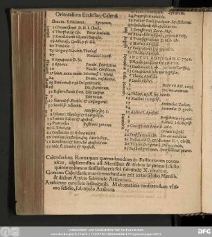 Orientalium Ecclesiar. Calend.