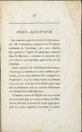 Post-Scriptum.