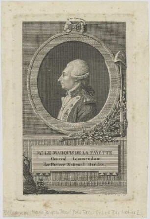 Bildnis des Marquis de La Fayette