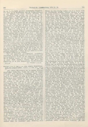 585-588 [Rezension] Walter, Johannes von, Der religiöse Entwicklungsgang des jungen Luther
