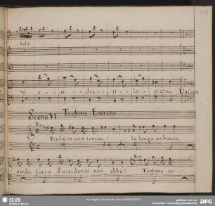 Recitativo: Perché in vita tornai