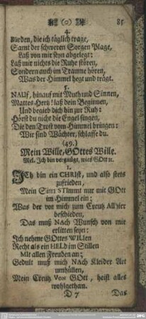 (49.) Mein Wille, Gottes Wille