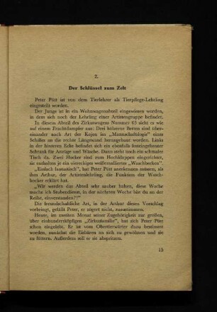 2. Der Schlüssel zum Zelt