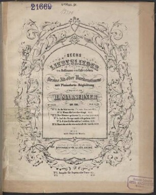 Sechs Liebeslieder : von Hoffmann von Fallersleben ; für 1 Alt- oder Baritonstimme mit Pianoforte-Begl. ; op. 155, 3. Die Bäume grünen. - S. 10-13