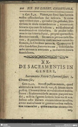 XX. De Sacramentis In Genere