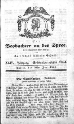 26. Stück, 30. Juni 1845