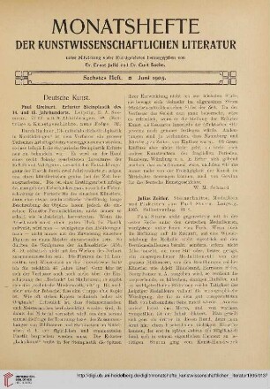 Sechstes Heft (Juni 1905)