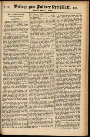 Zweite Ausgabe vom Dienstag, den 24. Oktober 1899.