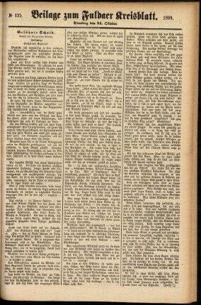 Zweite Ausgabe vom Dienstag, den 24. Oktober 1899.