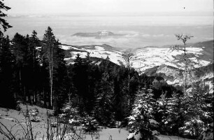 Schauinsland: Blick vom Schauinsland auf Schönberg im Dunst